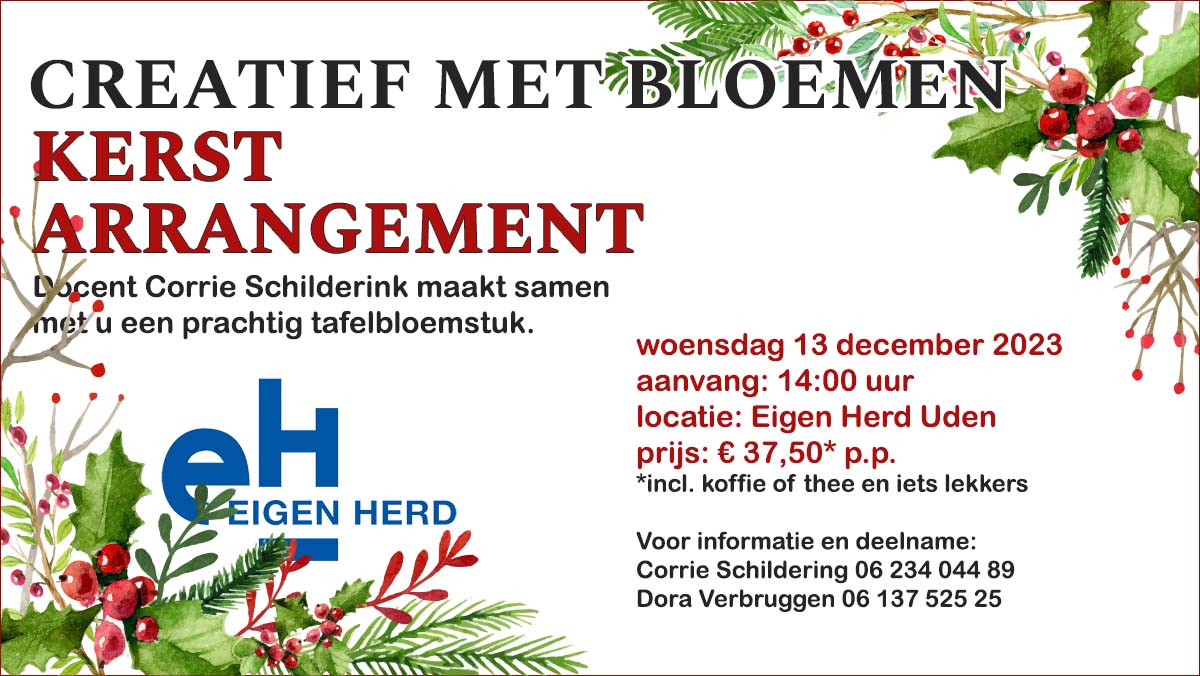 Kerst tafelstuk maken 13-12-23
