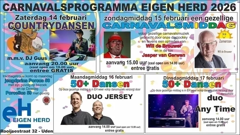 Carnaval Eigen Herd Uden 2026