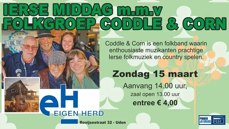 Ierse middag met Codle en Corn 15-03-26