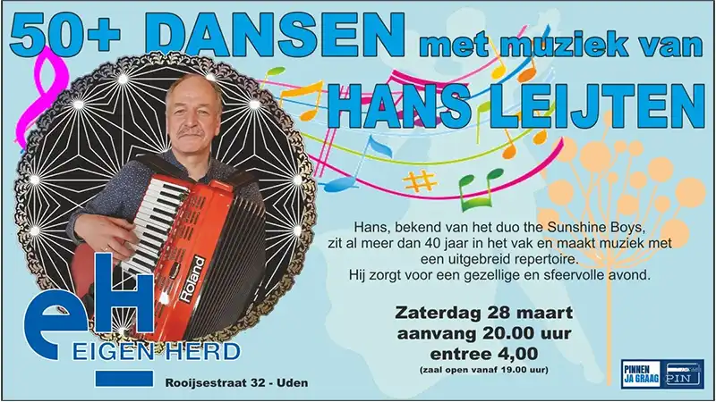 50 plus dansen met Hans Leijten 28-03-26