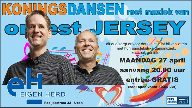 Koningsdansen met orkest Jersey