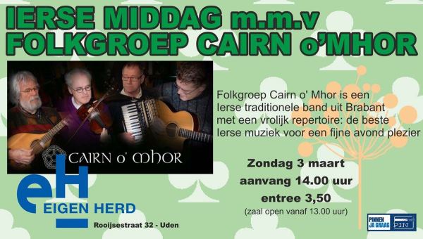 Ierse middag met Folkgroep Cairn o'Mhor