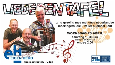 Liederentafel 23 april 2025