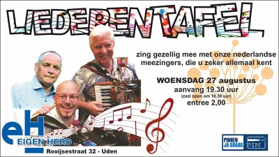 Liederentafel 27 augustus 2025