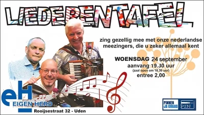 Liederentafel 24 september 2025