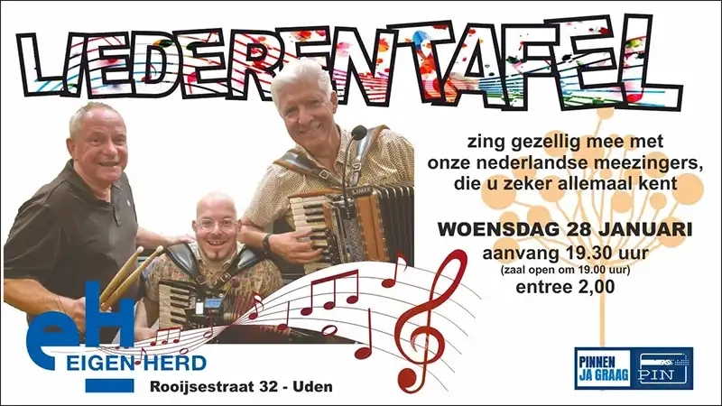 Liederentafel 28 januari 2026