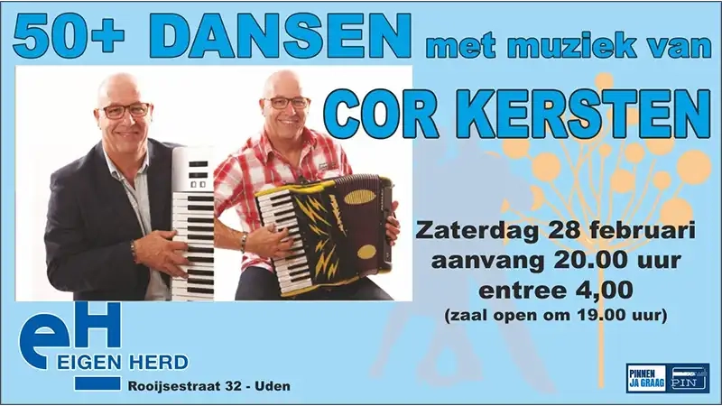 50 plus dansen met Cor Kersten