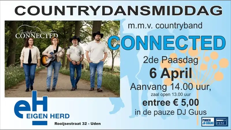 country dansmiddag 2e paasdag